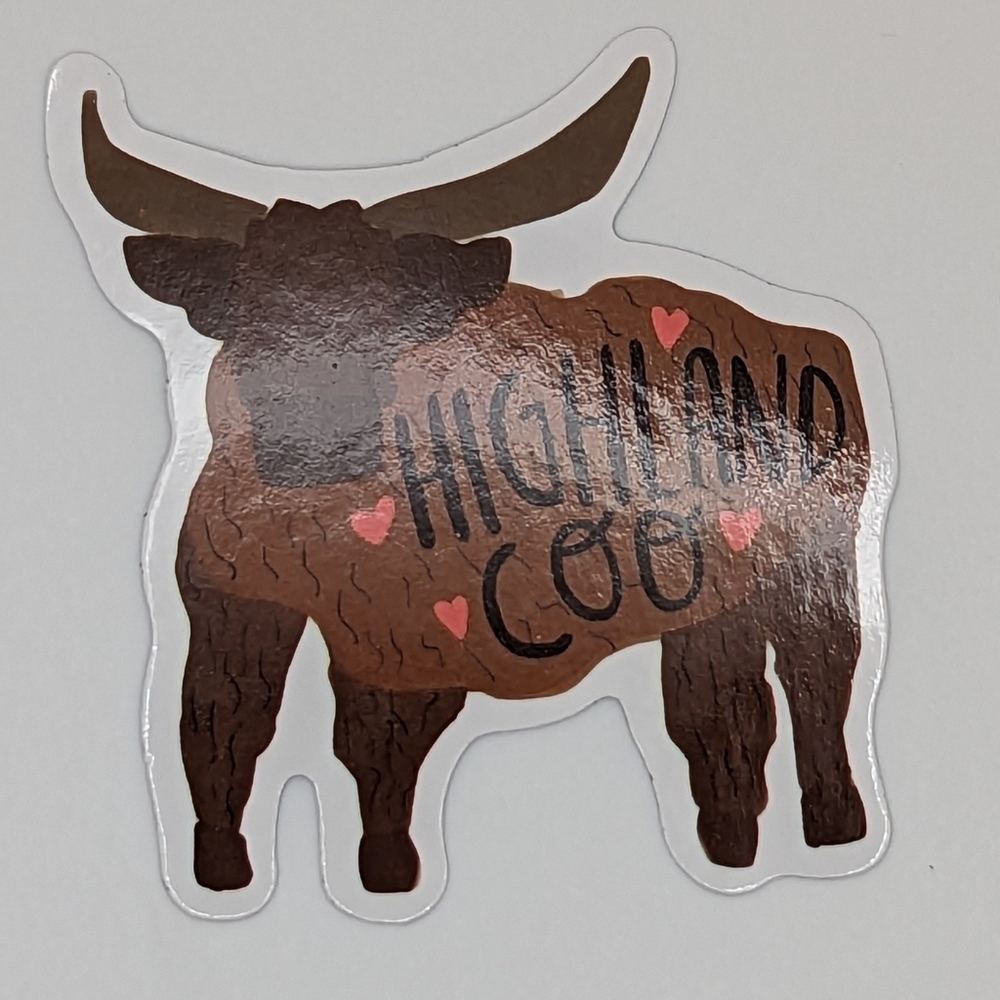 Highland Coo Sticker